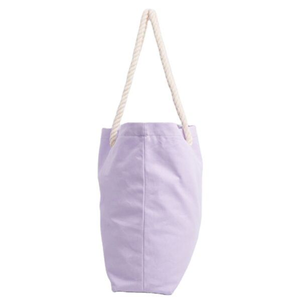 Woman Natural Cotton Big Capacity Cotton Canvas Shopping Tote Bag - Image 5