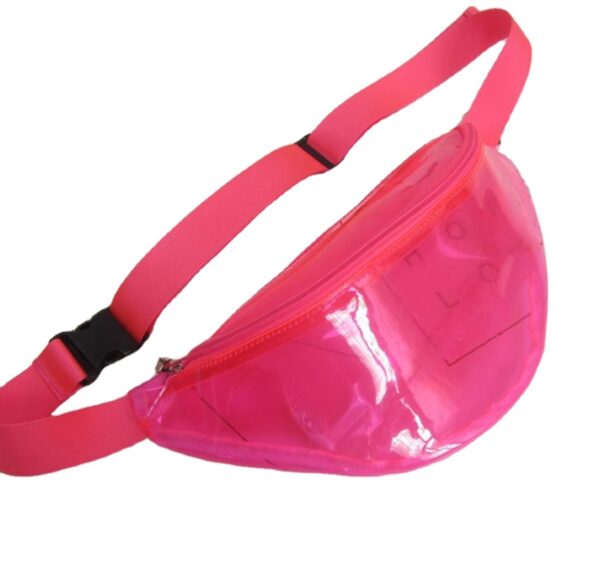 Hologram PU Waterproof Shiny Waist Bag Woman Fashion Holographic Fanny Pack