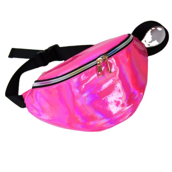 Hologram PU Waterproof Shiny Waist Bag Woman Fashion Holographic Fanny Pack - Bild 2