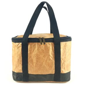 Picnic Cooler Bag Brown Paper Camping Lunch Bag Outdoor Activities Practical Food Storage Bag