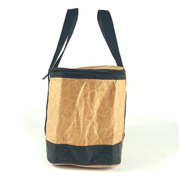 Picnic Cooler Bag Brown Paper Camping Lunch Bag Outdoor Activities Practical Food Storage Bag - 画像 3