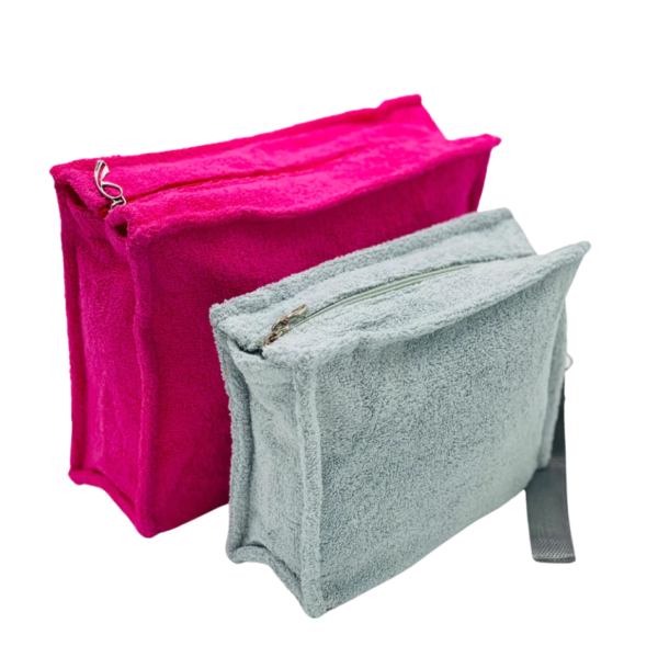 Terry Cloth Cosmetic Bag Storage Makeup Bag - 영상 4