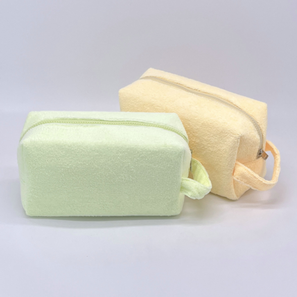 Terry Cloth Cosmetic Bag Storage Makeup Bag - 영상 6