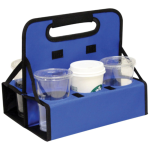 Outdoor Portable Folding Coffee Cup Holder Tote Bag Reusable Fabric Take Away Drink Cup Carriers With Handle