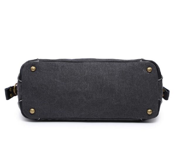Custom Recycled Large Womens Market Waxed Canvas Tote Bag - 画像 5