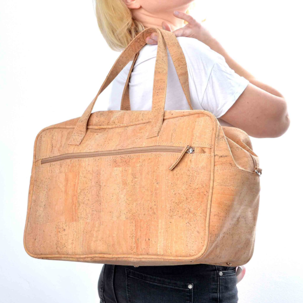 Light Weight Cork Duffle Bag Sport Gym Bag Natural Duffel Bag for Travel - Bild 2