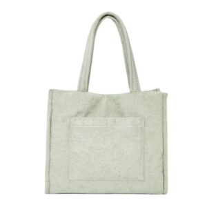 New Arrivals Woman Soft Terry Cloth Tote Bag Summer Beach Pool Tote Bag