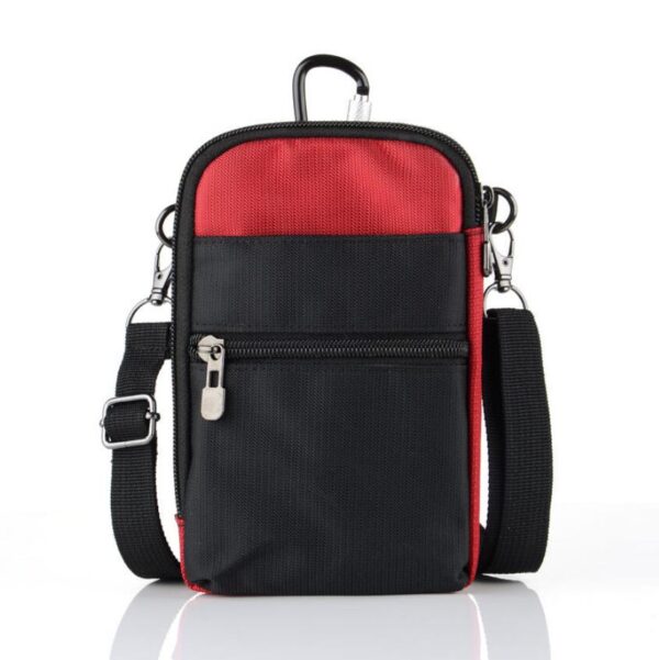 Passport Holder Travel Wallets Waist Bag Fashionable Men Ladies Black Nylon Rfid - 画像 3