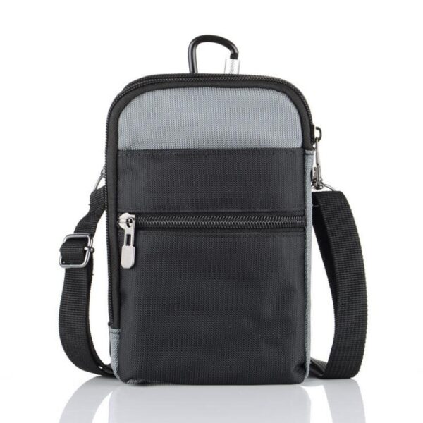 Passport Holder Travel Wallets Waist Bag Fashionable Men Ladies Black Nylon Rfid - 画像 4