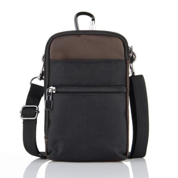 Passport Holder Travel Wallets Waist Bag Fashionable Men Ladies Black Nylon Rfid - 画像 5