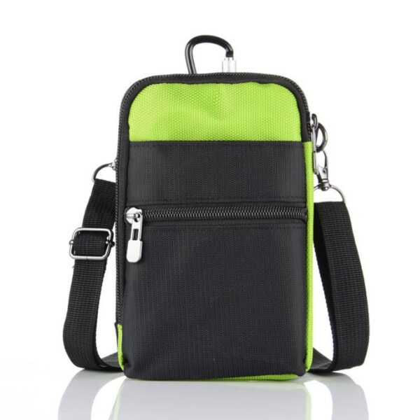 Passport Holder Travel Wallets Waist Bag Fashionable Men Ladies Black Nylon Rfid - 画像 6