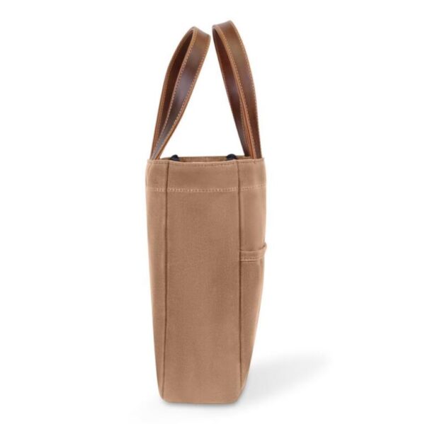 Canvas Wine Tote Bag Waterproof Wine Carrier Tote Bag Insulated 2 Bottle Cooler Bag - 画像 4