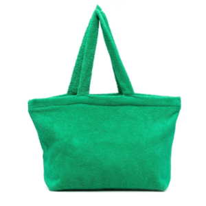 Women Terry Cloth Tote Bag Fashion Soft Beach Tote Bag
