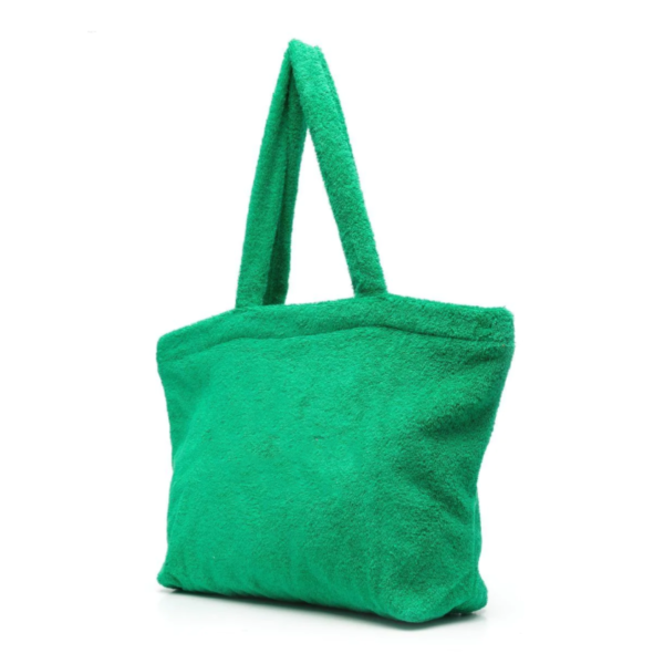 Women Terry Cloth Tote Bag Fashion Soft Beach Tote Bag - 画像 2