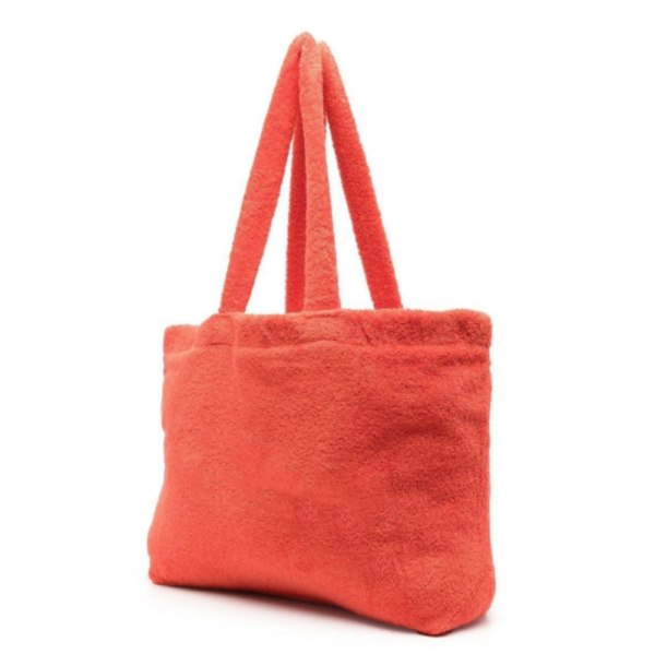Women Terry Cloth Tote Bag Fashion Soft Beach Tote Bag - 画像 4