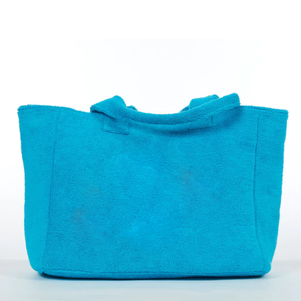 Women Terry Cloth Tote Bag Fashion Soft Beach Tote Bag - 画像 5