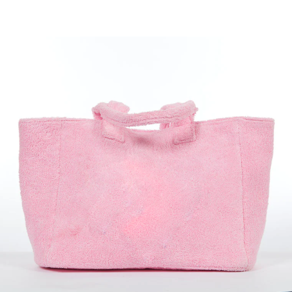 Women Terry Cloth Tote Bag Fashion Soft Beach Tote Bag - 画像 6