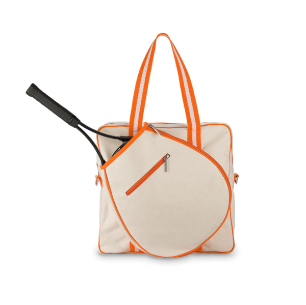 Fashion Canvas Racket Paddle Pickleball Beach Tote Badminton Sports Tennis Bag - Imagem 3