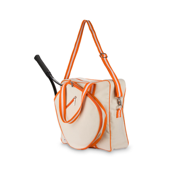 Fashion Canvas Racket Paddle Pickleball Beach Tote Badminton Sports Tennis Bag - Imagem 4
