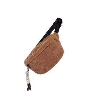 Fashion Teddy Fleece Belt Bag Factory Wholesale High Quality Unisex Running Mini Fanny Bag