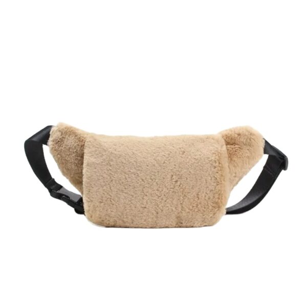 Fashion Teddy Fleece Belt Bag Factory Wholesale High Quality Unisex Running Mini Fanny Bag - 画像 2
