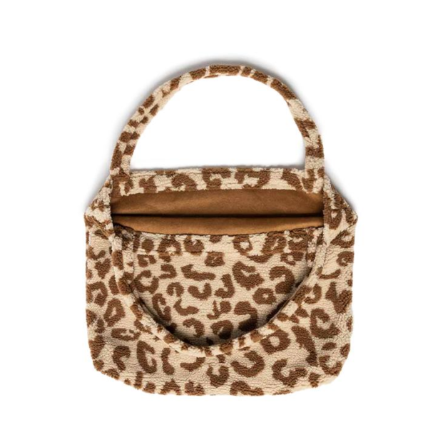 Fashion Winter Leopard Teddy Tote Bag Mommy Bag Sherpa Stroller Hanging Bag - 画像 5