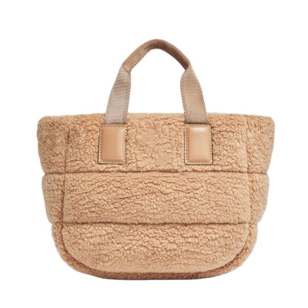High Street Teddy Tote Shoulder Bag Soft Sherpa Padded Shoulder Tote Bag - Image 2