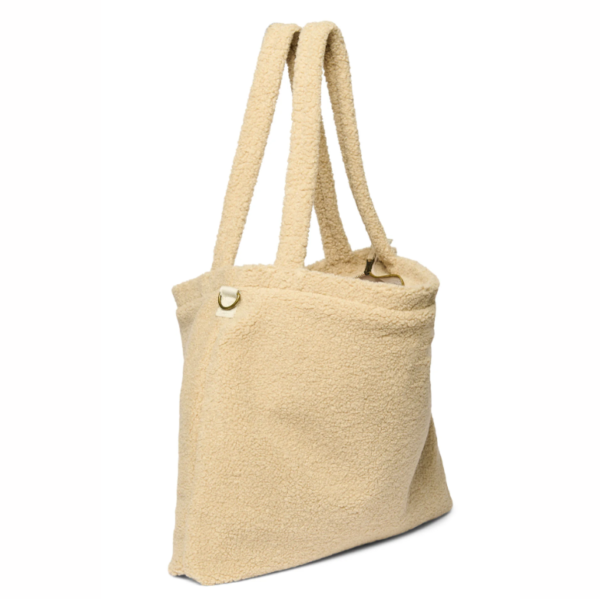 Large Teddy Tote Bag for Women School Work Travel Shoulder Bag with Removable Strap Diaper Bag - Image 3