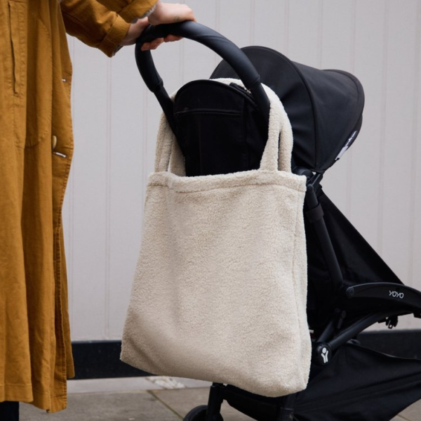Large Teddy Tote Bag for Women School Work Travel Shoulder Bag with Removable Strap Diaper Bag - Image 6