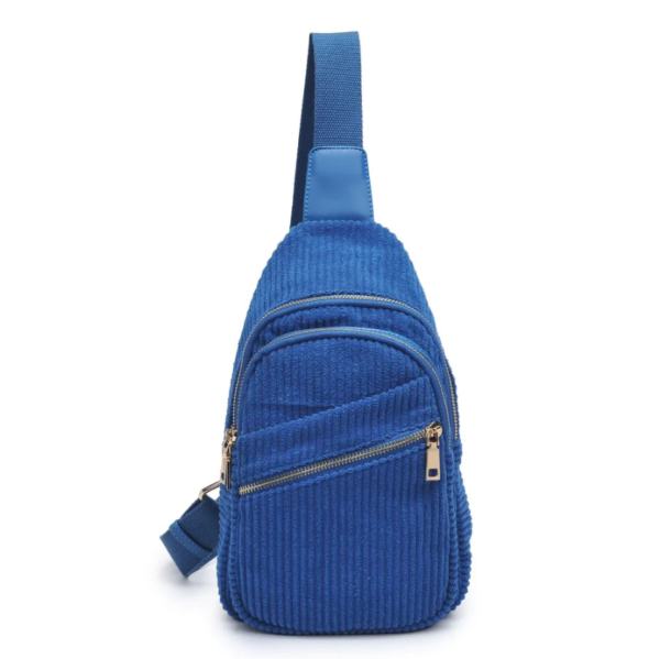 Corduroy Men's Crossbody Bag Outdoor Shoulder Bag Multifunctional Chest Bag Men's Casual Sling Travel - 画像 2