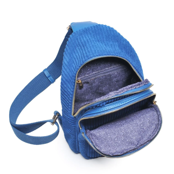 Corduroy Men's Crossbody Bag Outdoor Shoulder Bag Multifunctional Chest Bag Men's Casual Sling Travel - 画像 4