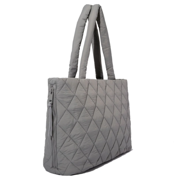 Puffer Tote Bag for Women Lightweight Tote Bag with Zipper - Изображение 3