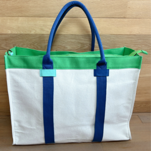 High-street New Collection Large Canvas Book Tote with Hat Carry Strap