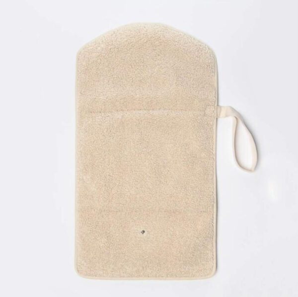 Teddy Fabric Diaper Changing Pad Newborn Baby Changing Pad Travel Diaper Bag - 画像 5