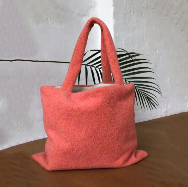 Woman Fashion Teddy Tote Bag Softness comfort Teddy Plush Shoulder Bag
