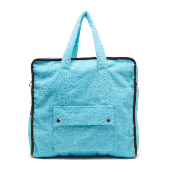 Soft Comfortable Terry Cloth Duffle Bag Toweling Cloth Beach Bag Fashion Terry Cloth Handbag