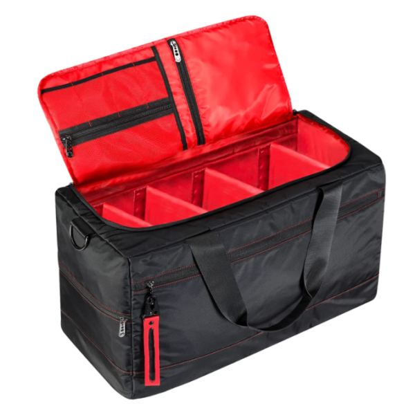 Travel Duffel Bag - 3 Adjustable Compartment Dividers - for Shoes, Clothing and Gym - Image 2