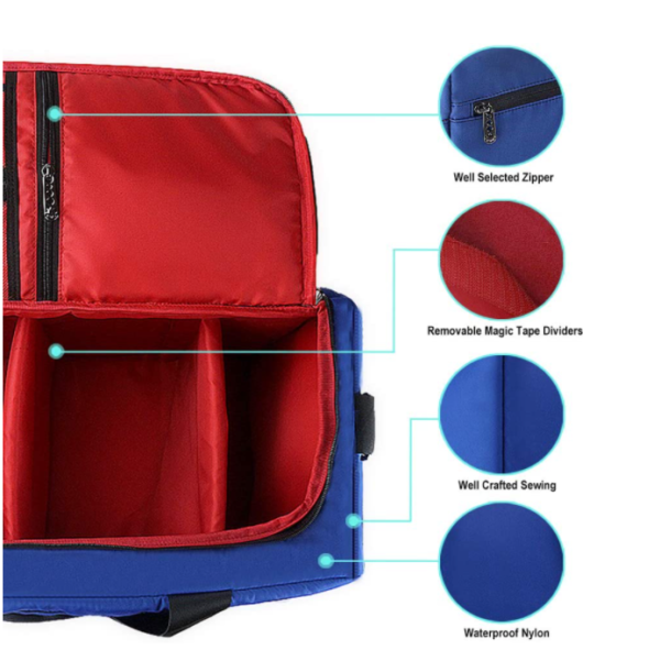 Travel Duffel Bag - 3 Adjustable Compartment Dividers - for Shoes, Clothing and Gym - Image 3