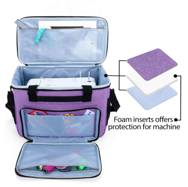 Family Sewing Machine Storage Bag Travel Tote Bag for Most Standard Sewing Machines and Accessories Bag - 영상 4