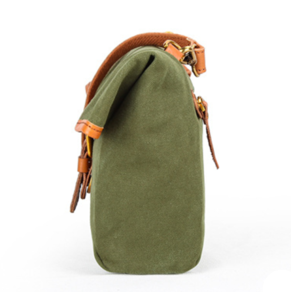 Custom Logo Shopping Bag Crossbody Canvas Messenger Bag Large Cotton Canvas Tote Bag - 画像 2