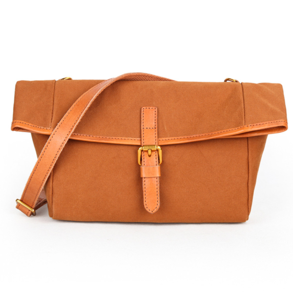 Custom Logo Shopping Bag Crossbody Canvas Messenger Bag Large Cotton Canvas Tote Bag - 画像 6