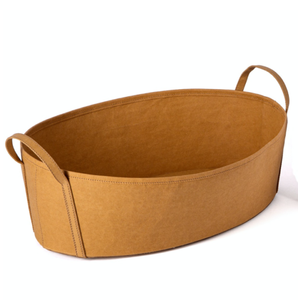 Multifunction Washable Kraft Paper Storage Basket Waterproof Tyvek Home Storage Kraft Paper Basket - Imagem 2
