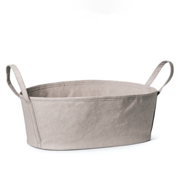 Multifunction Washable Kraft Paper Storage Basket Waterproof Tyvek Home Storage Kraft Paper Basket - Imagem 4