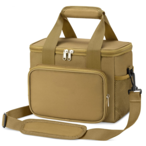 Canvas Cooler Bag Jute Canvas Insulated Kids Lunch Bags Cake Picnic Cooler Handle Tote Bag