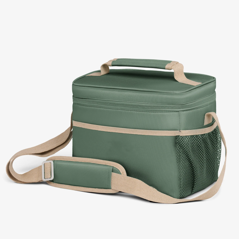 Nylon Waterproof Lunch Box for Work Natural Organic Lifestyle Insulated Lunch Bags