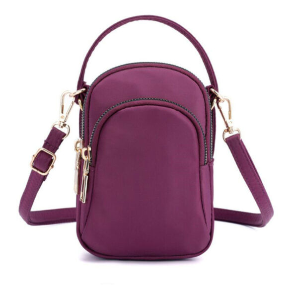 Polyester Messenger Shoulder Crossbody Purses Quilted Canvas Women's Crossbody Bag - Image 2