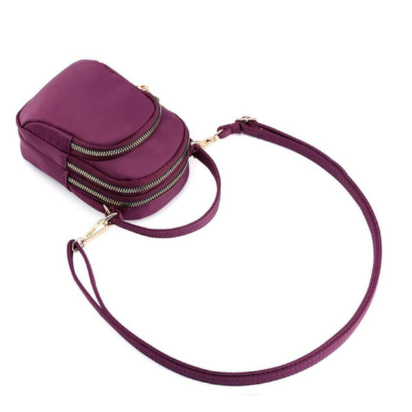 Polyester Messenger Shoulder Crossbody Purses Quilted Canvas Women's Crossbody Bag - Image 5
