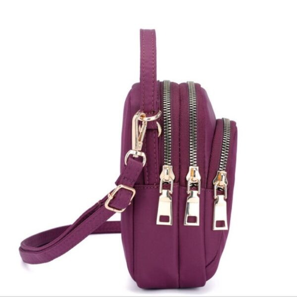 Polyester Messenger Shoulder Crossbody Purses Quilted Canvas Women's Crossbody Bag - Image 6