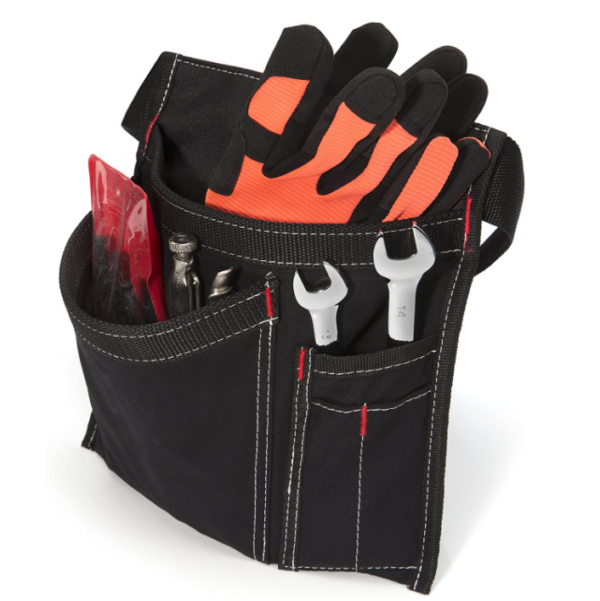 Canvas Half Short Utility Pockets Tool Bag Cleaning Tool Waist Belt Bag Working Tool Apron for Housekeeping - 画像 4