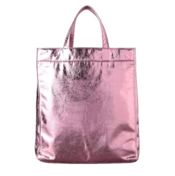 Woman Fresh Pleasant Bright Color PU Leather Handbag Classic Design PU Handbag - Imagem 5